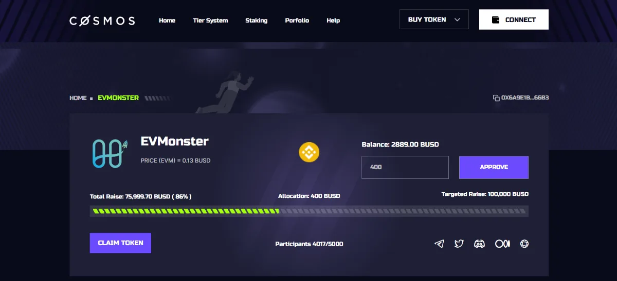 Cosmos Launcher screen 3