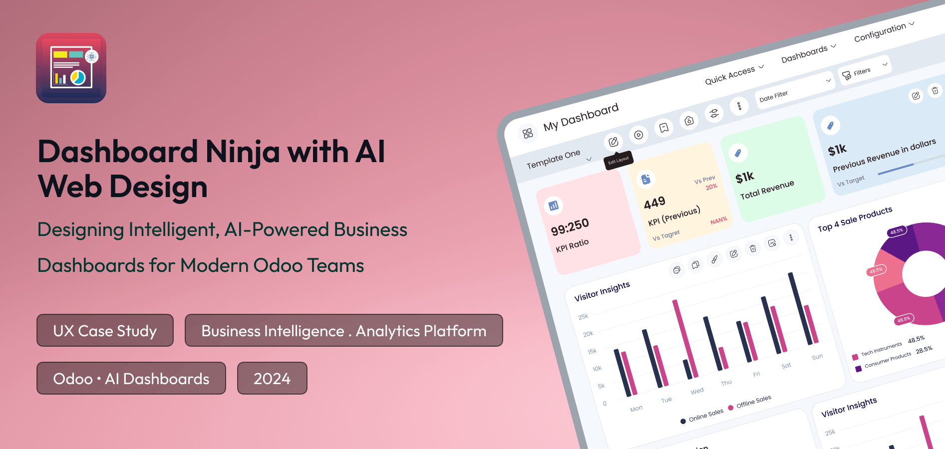 Dashboard Ninja Web App Design by Nitesh Bhat