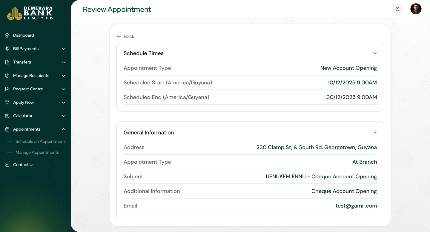 review-appointment-page