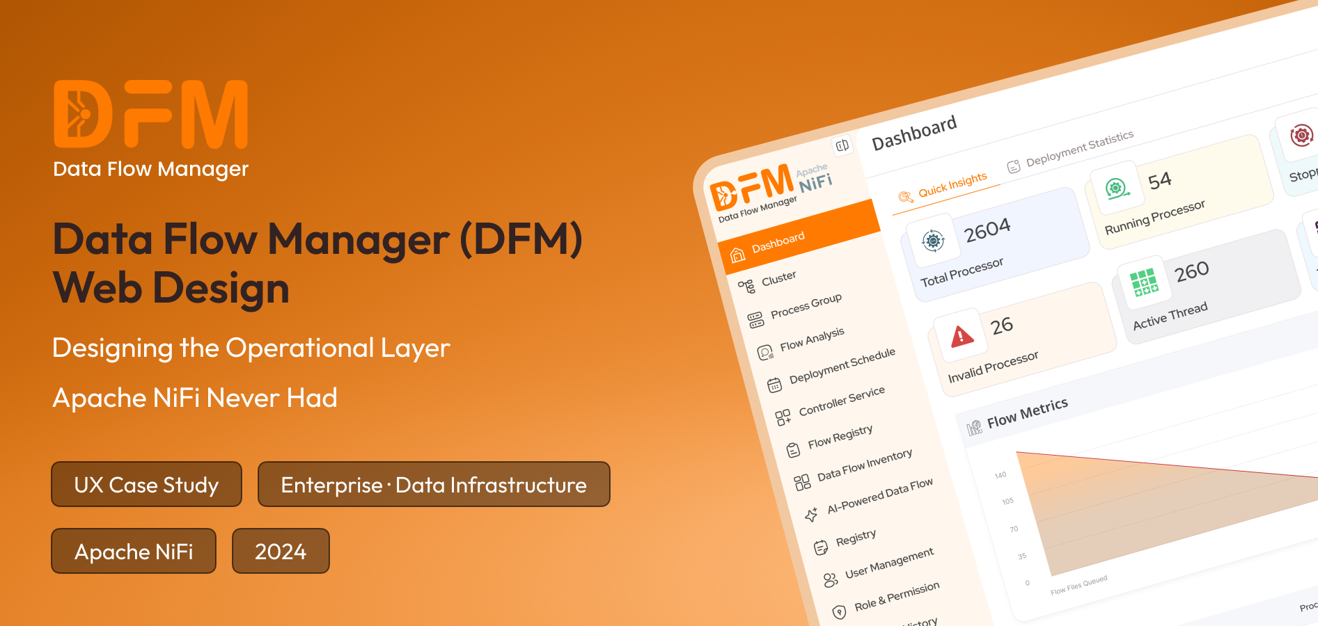 Data Flow Manager — UX Case Study by Nitesh Bhat