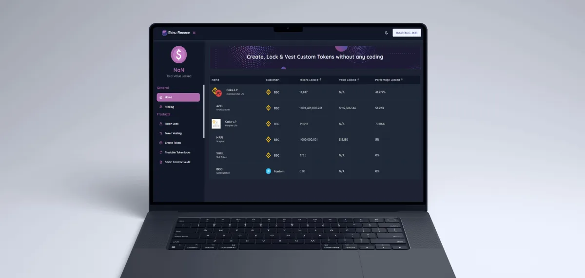 Ebisu Finance project showcase