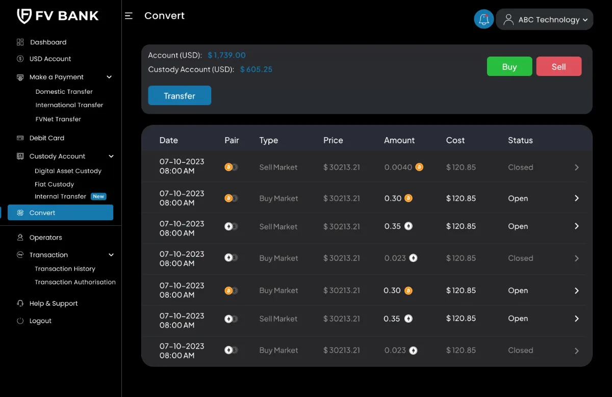 FV Bank screen 4
