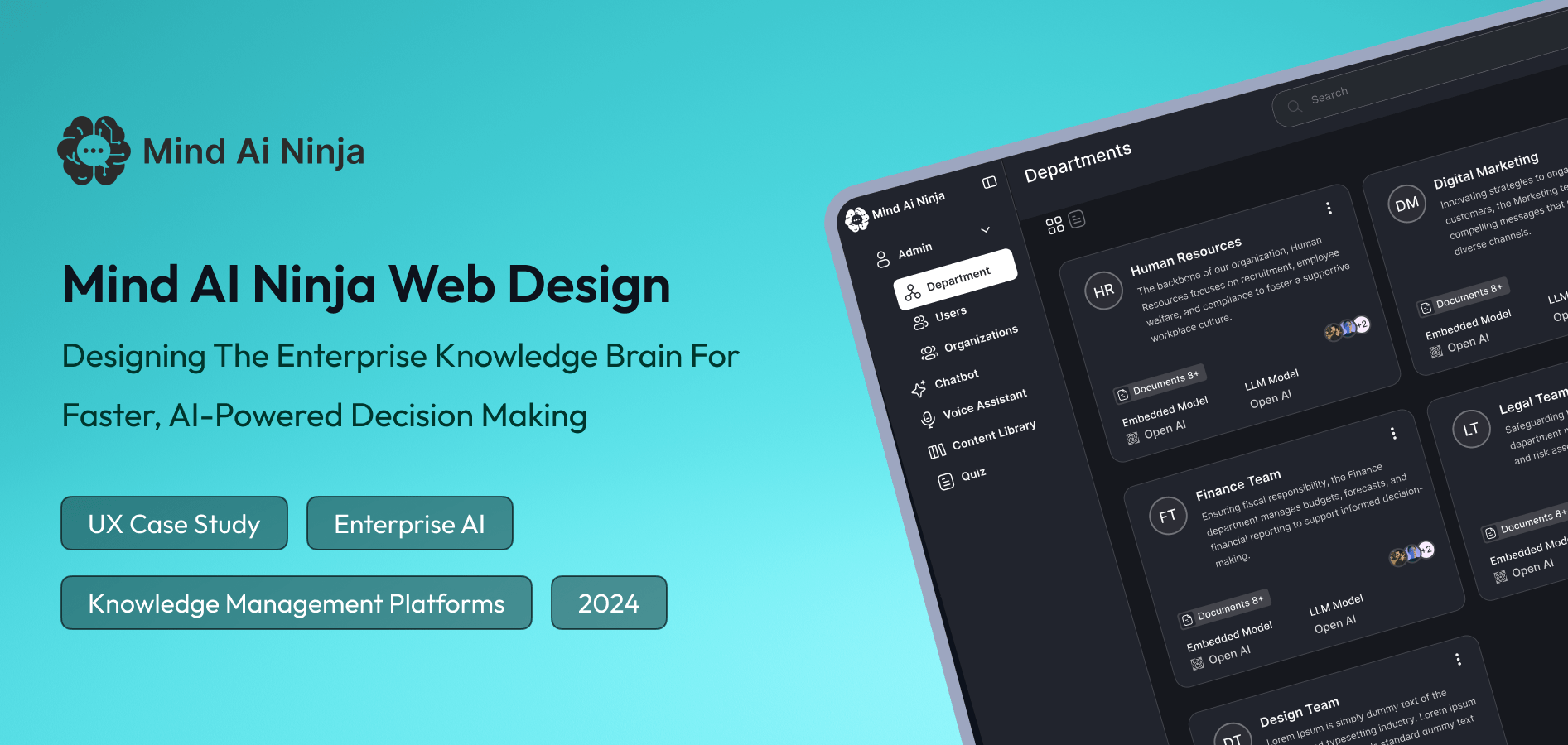Mind AI Ninja Web App Design by Nitesh Bhat