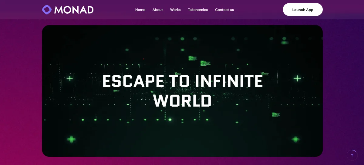 Monad Launchpad screen 2