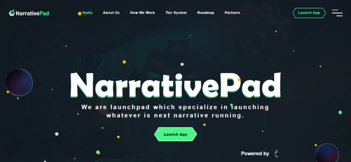 NarrativePad screen 1