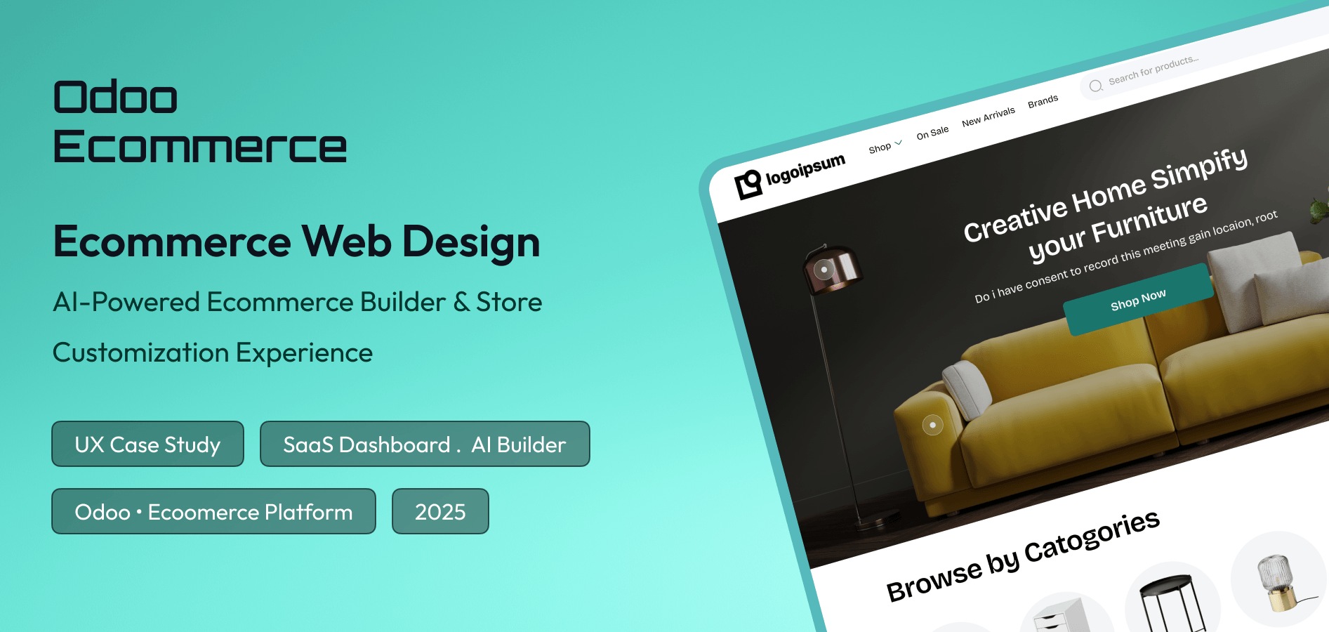 Odoo E-commerce UI/UX Design by Nitesh Bhat