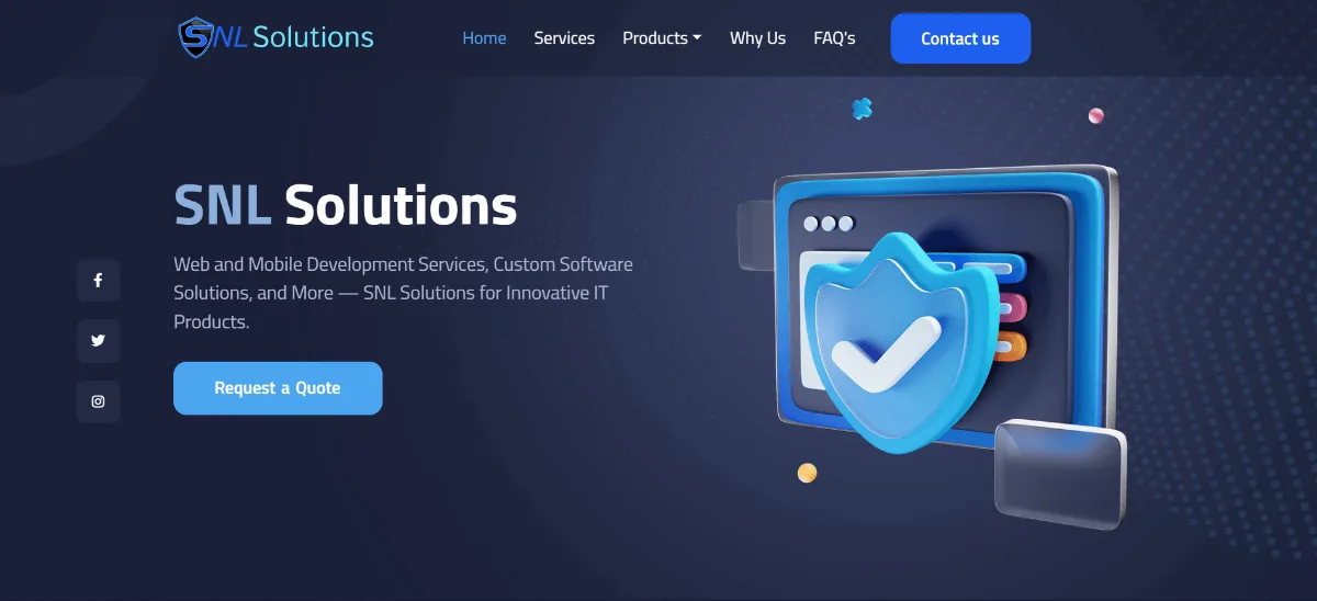 SNL Solutions screen 1