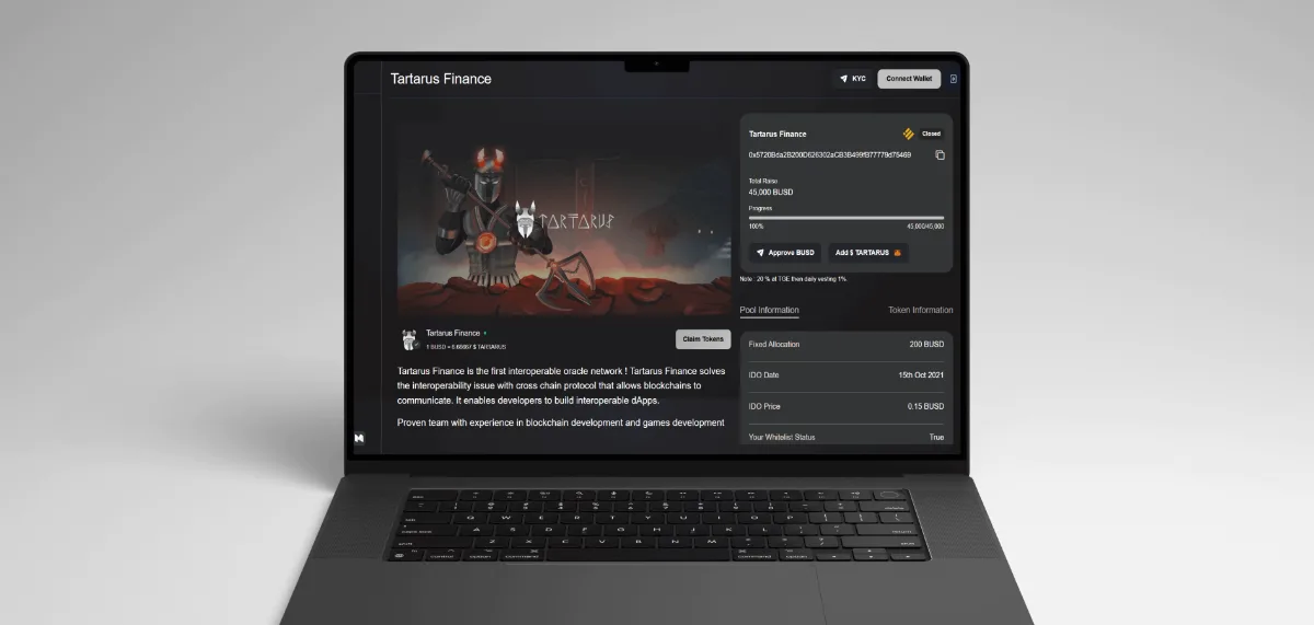 Tartarus Finance project showcase