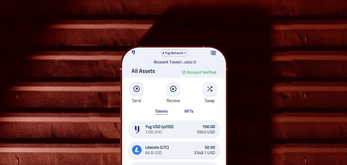 Yug Wallet app showcase